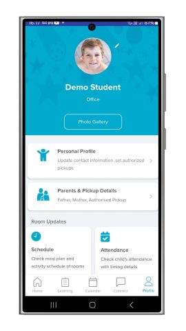 Parent Teacher Communications App - Profile